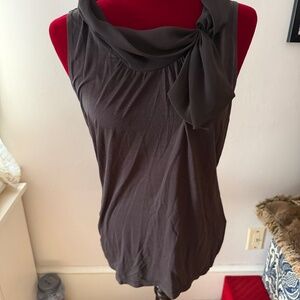 Ann Taylor Light Brown Sleeveless lightweight top size L